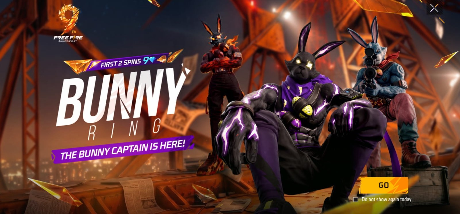 Free Fire Bunny Ring Event 2026 – Bunny Captain, Bunny Warrior Bundles & Rewards