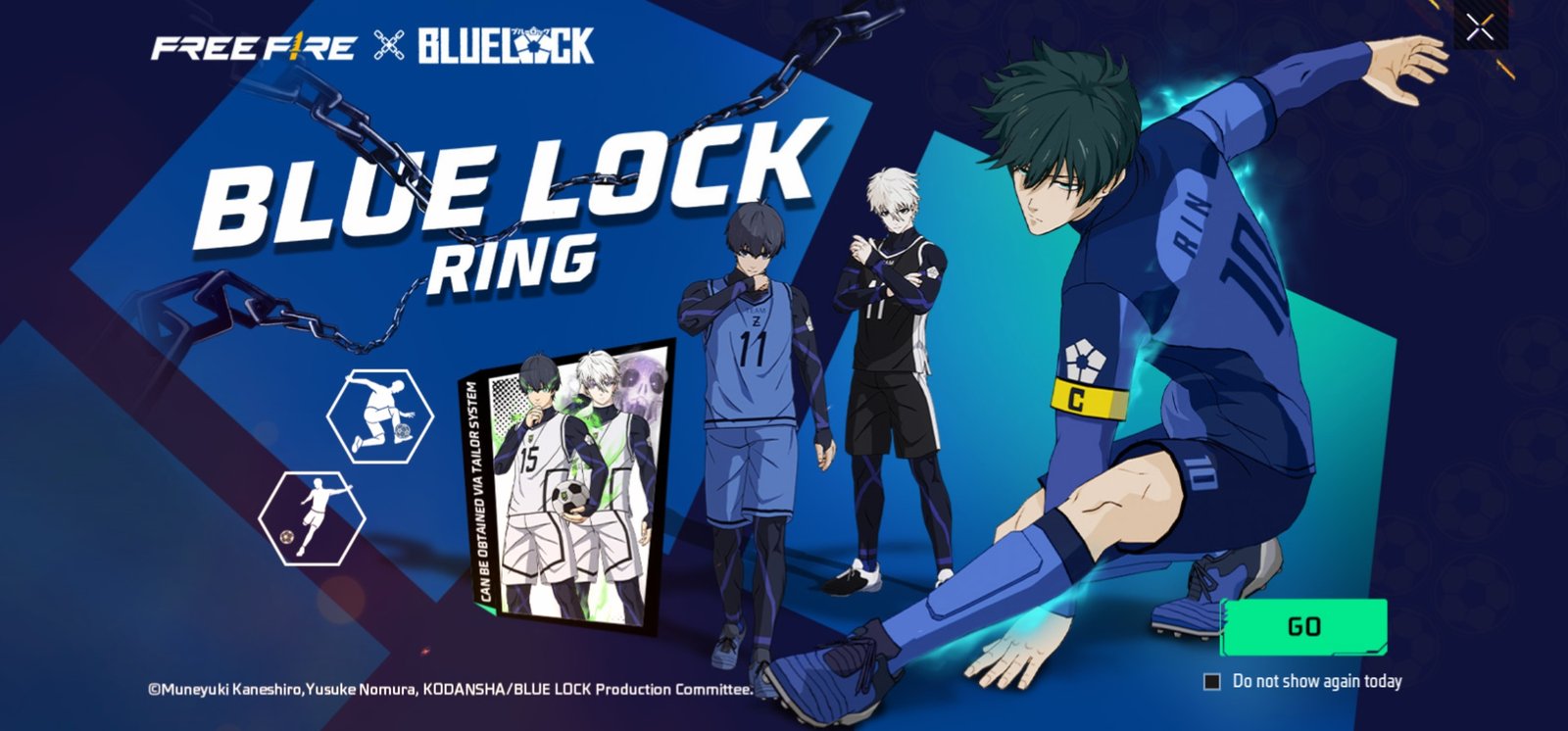 Free Fire x BLUE LOCK Ring Event – Get Rin Bundle & Exclusive Rewards